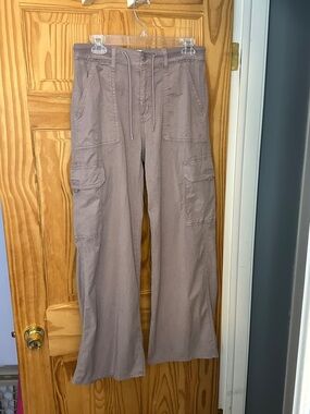 SO Women's Light Weight Light Purple Wide Leg Cargo Pants